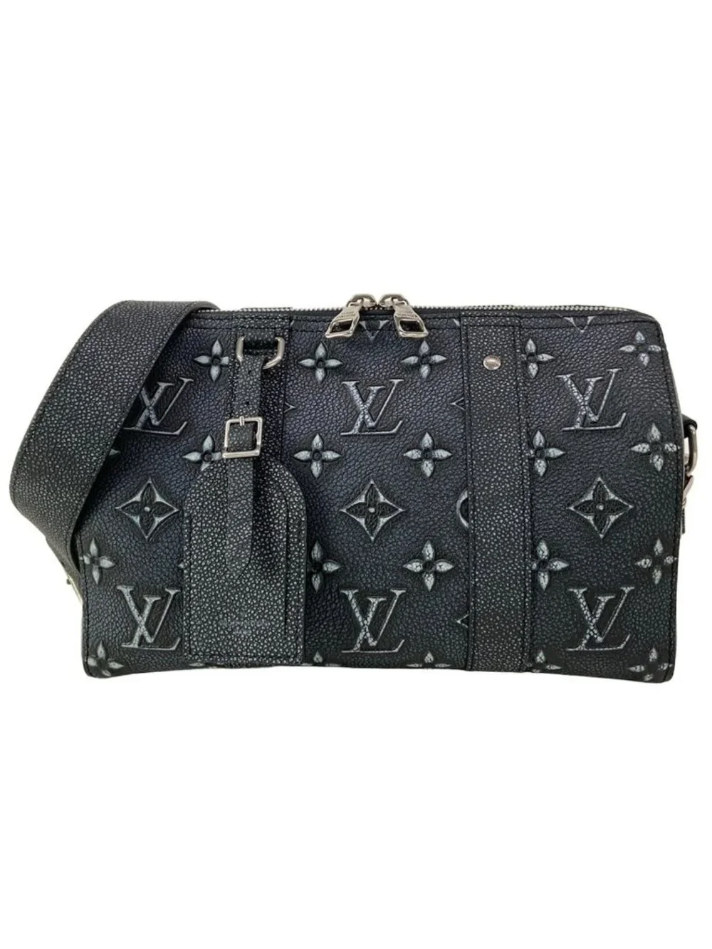 Louis Vuitton Shoulder Bag Collection City Keepall LV Faded Charcoal Leather